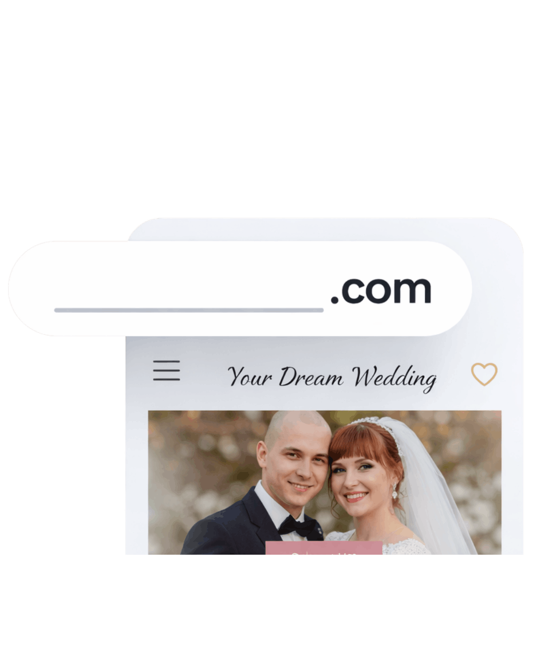 Wedding website preview